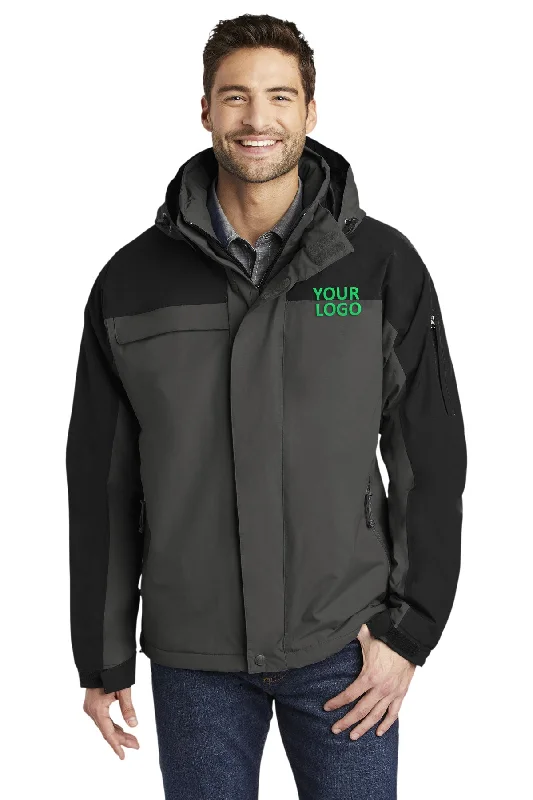 Port Authority Tall Nootka Customized Jackets, Graphite/ Black