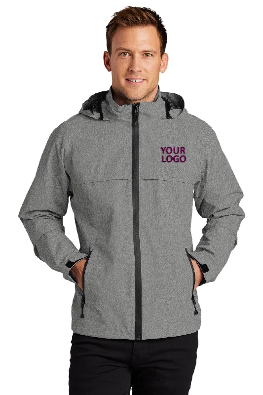 Port Authority Torrent Customized Waterproof Jackets, Dark Grey Heather