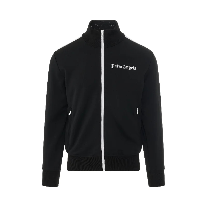 PA Classic Track Jacket in Black/White