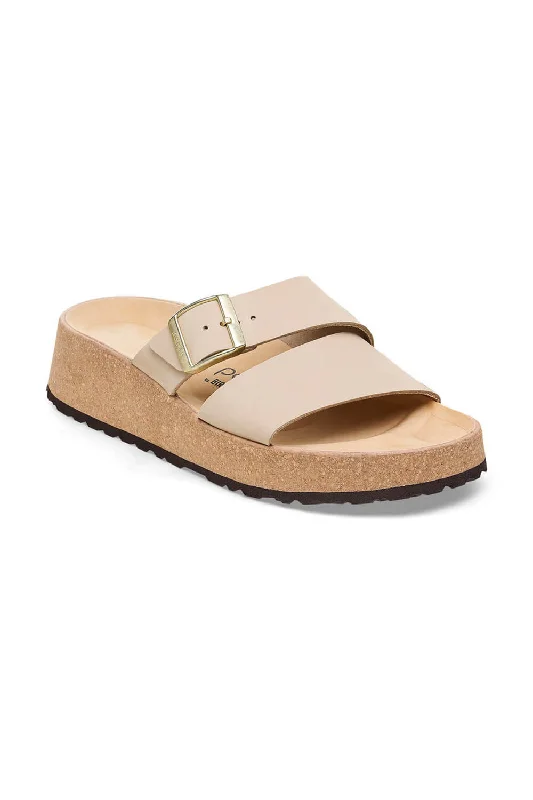 Papillio by Birkenstock Almina Nubuck Sandals for Women in Sandcastle | 1026974