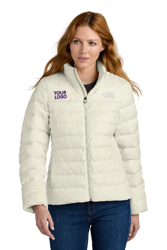 The North Face Womens Down Hybrid Custom Jackets, Vintage White