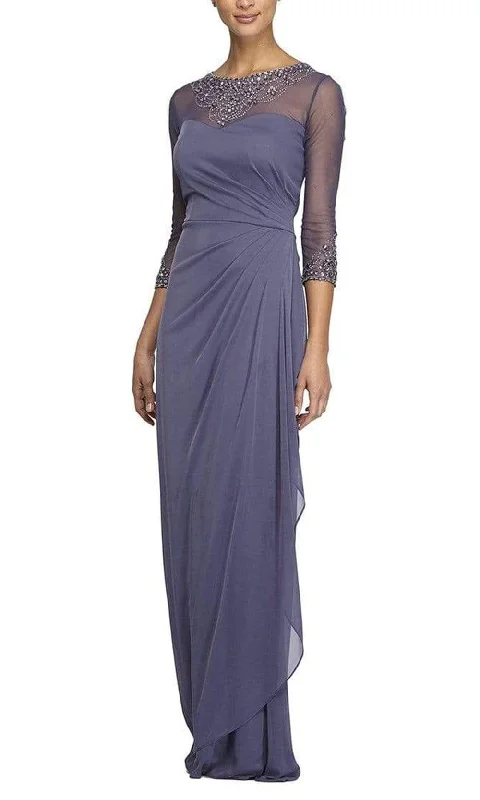 Alex Evenings - 132833 Beaded Illusion Column Dress