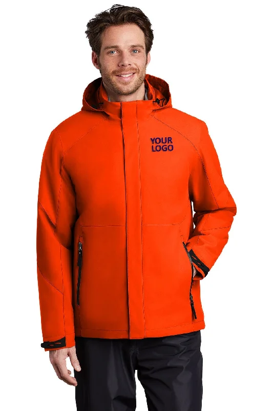 Port Authority Insulated Waterproof Custom Tech Jackets, Fire Orange