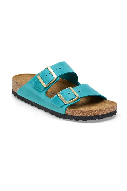 Birkenstock Arizona Oiled Leather Sandals for Women in Biscay Bay | 1026537