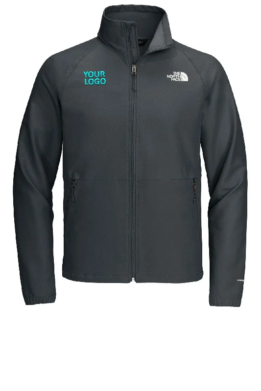 North Face Barr Lake Soft Shell Jackets, Asphalt Grey Dark Heather