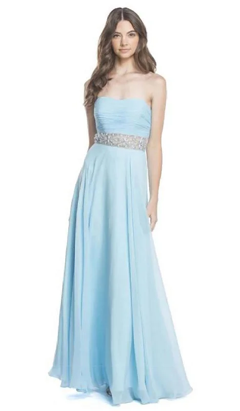 Aspeed Design - Strapless Ruched Evening A-Line Dress