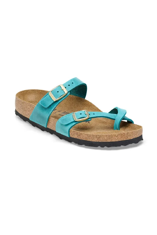 Birkenstock Mayari Oiled Leather Sandals for Women in Biscay Bay | 1026591