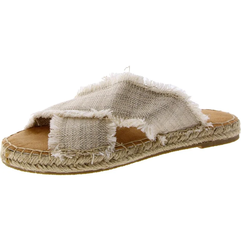 Minnetonka Womens Pepper Slip-On Fringe Slide Sandals