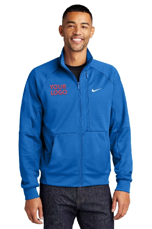 Nike Full-Zip Chest Swoosh Custom Jackets, Royal