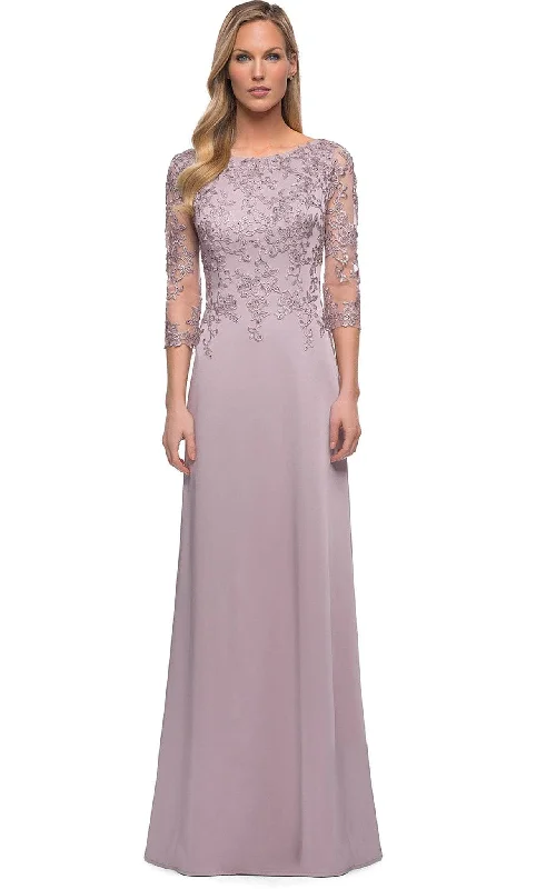 La Femme - 29251 Embroidered A-line Mother of the Bride Gown