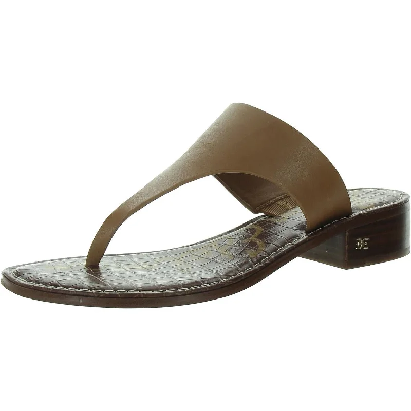 Sam Edelman Womens Leather Slip On Thong Sandals