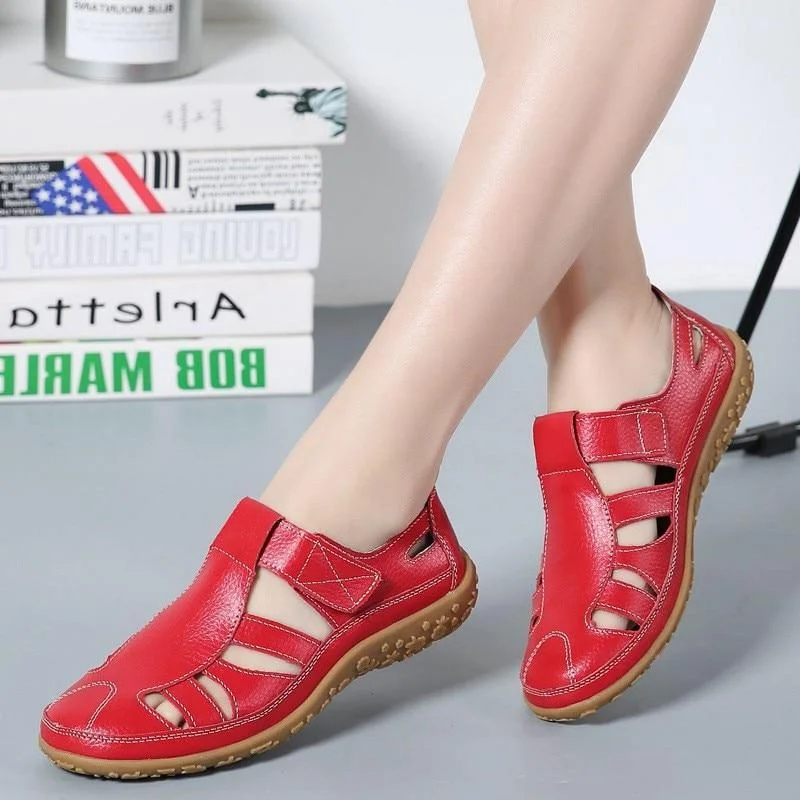 Summer Vintage Style Women's Hollow Out Breathable Soft Bottom Sandals