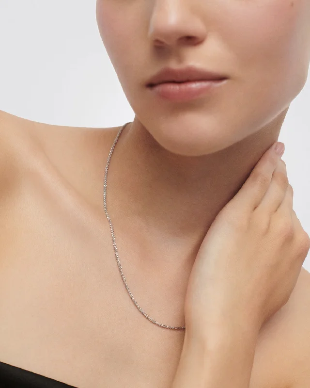 GRID 1 Essential Silver Chain Necklace