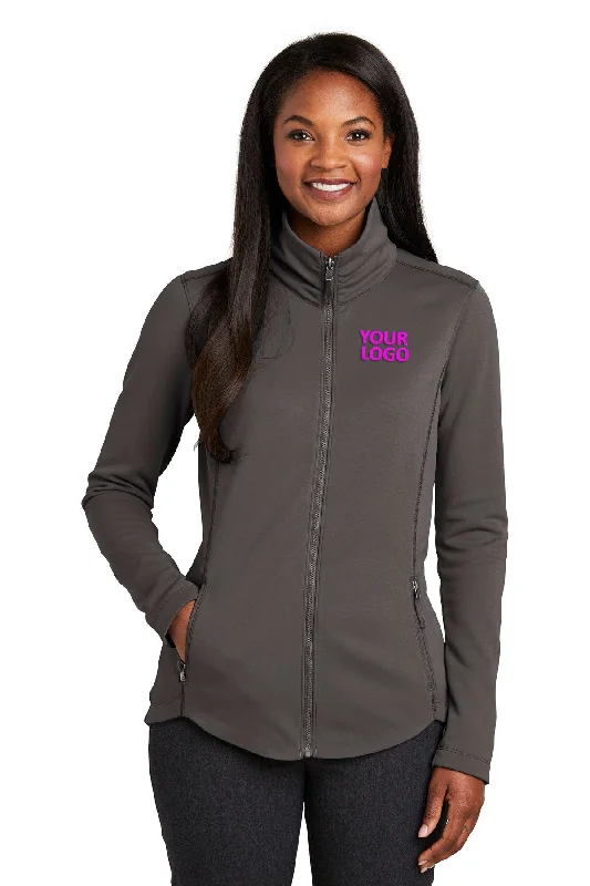 Port Authority Ladies Collective Customized Smooth Fleece Customized Jackets, Graphite