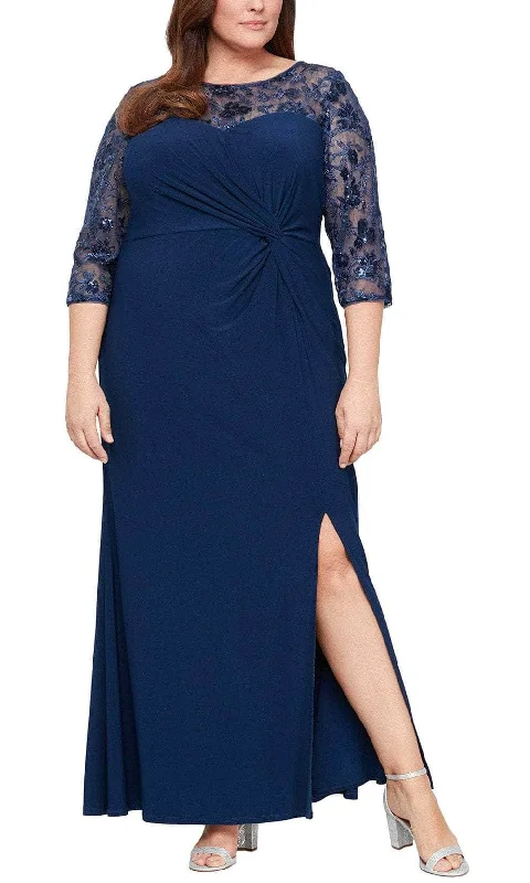 Alex Evenings 84351605 - Ornate Illusion Neckline Evening Dress