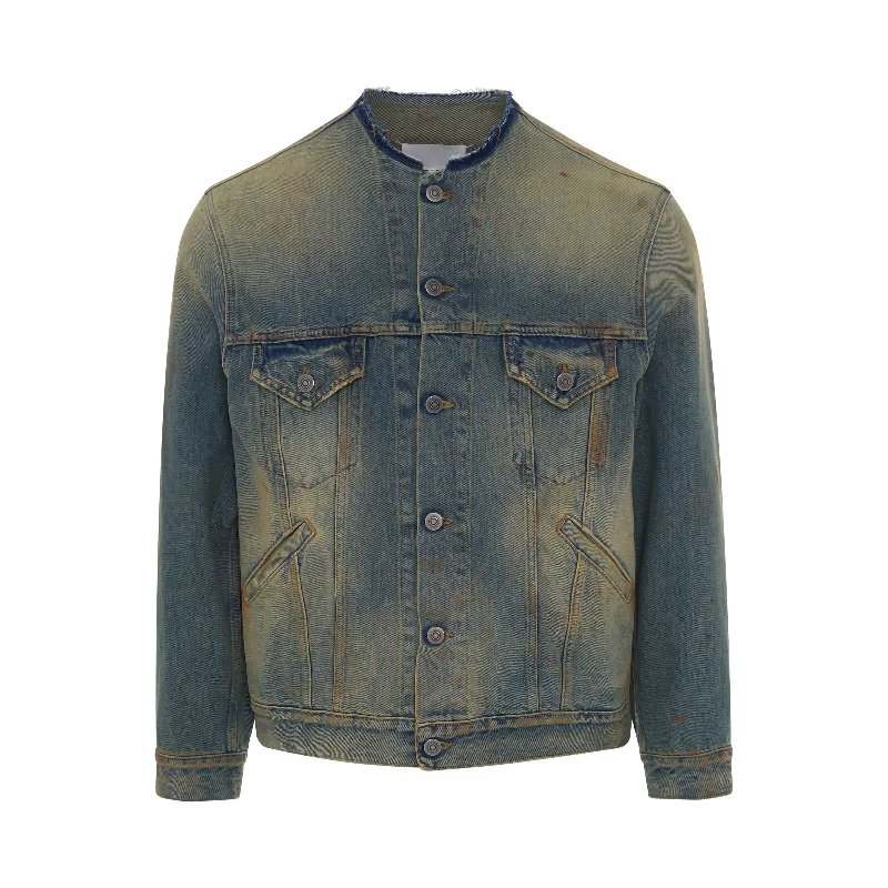 Denim Sports Jacket in Dirty Wash