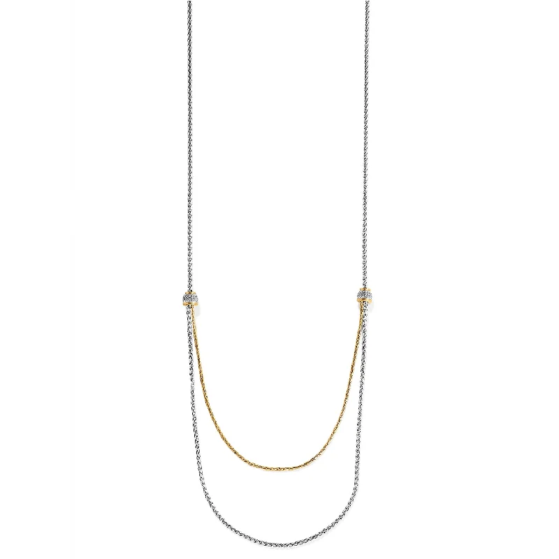 Meridian Petite Two Tone Double Necklace