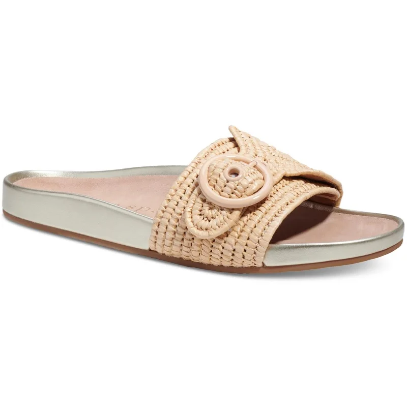 Kate Spade New York Womens Maribelle Woven Buckle Slide Sandals