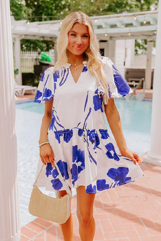 Catalina Island Bound Floral Mini Dress