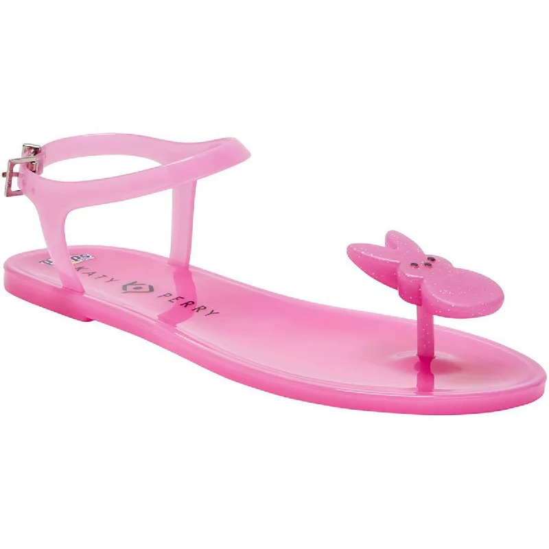 Katy Perry Womens Toe-Post Slingback Jelly Sandals