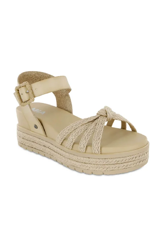 MIA Kehlani Rope Platform Sandals for Women in Bone | MH2370-BONE