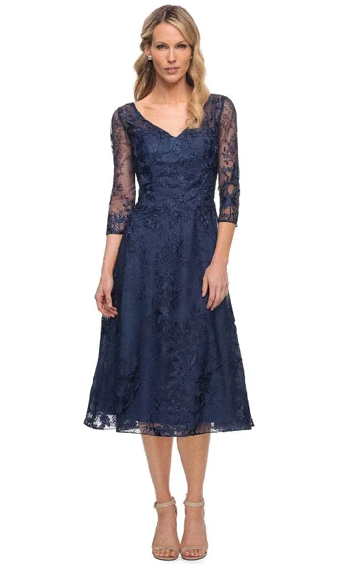 La Femme - Quarter Sleeve Lace Cocktail Dress 30016SC