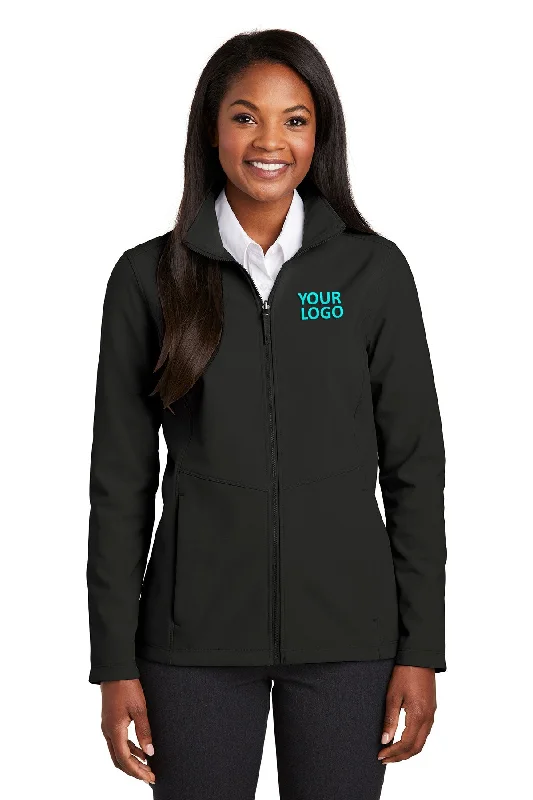 Port Authority Ladies Collective Customized Soft Shell Jackets, Deep Black