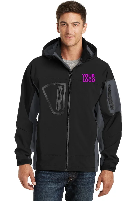 Port Authority Waterproof Customized Soft Shell Jackets, Black/ Graphite