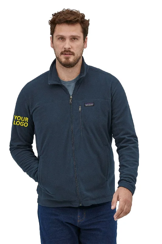 Patagonia Mens Micro D Custom Fleece Jackets, New Navy