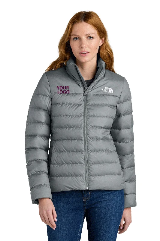 The North Face Womens Down Hybrid Custom Jackets, Medium Grey Heather