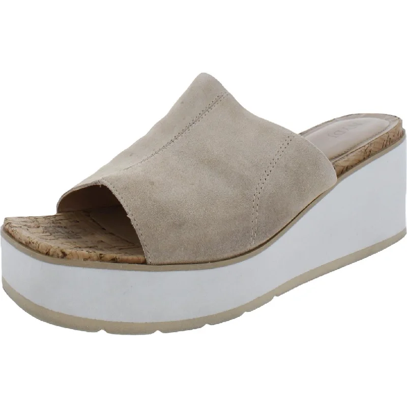 NYDJ Womens Rysa Comfort Insole Slip On Wedge Sandals