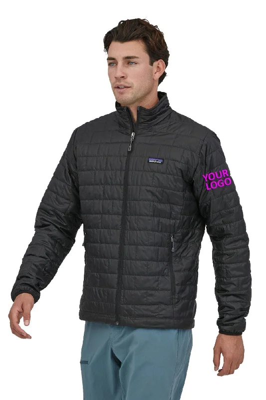 Patagonia Mens Nano Puff Custom Jackets, Black