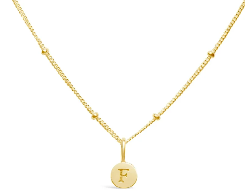 Initial Love Letters Necklace - Gold