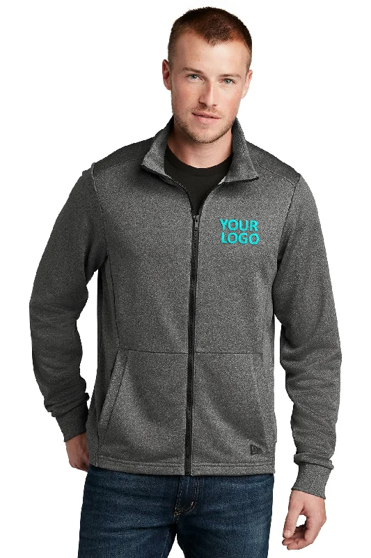 New Era Performance Terry Full-Zip Customized Jackets, Graphite Heather