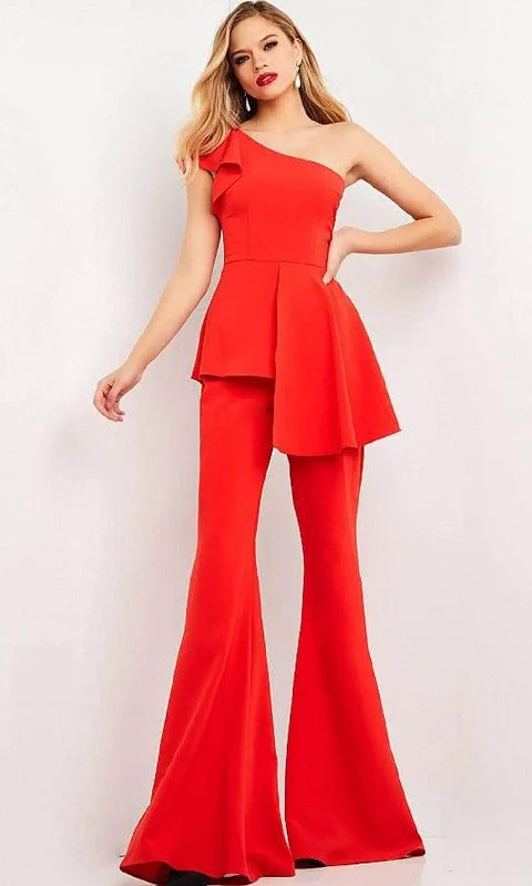 Jovani 06163SC - Peplum Style Jumpsuit