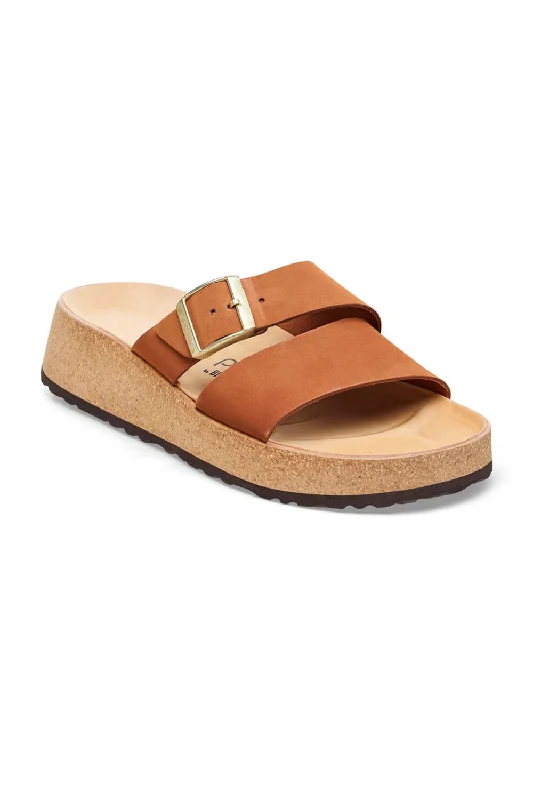 Papillio by Birkenstock Almina Nubuck Sandals for Women in Pecan | 1026892