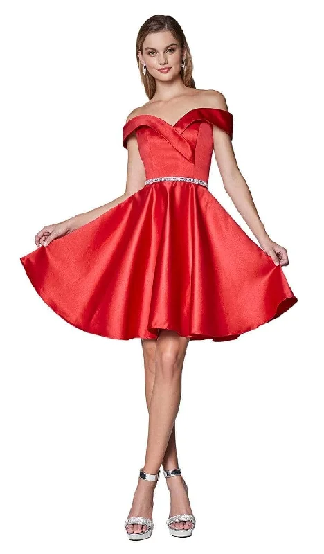 Ladivine CD0140 - Off SHoulder Homecoming Dress