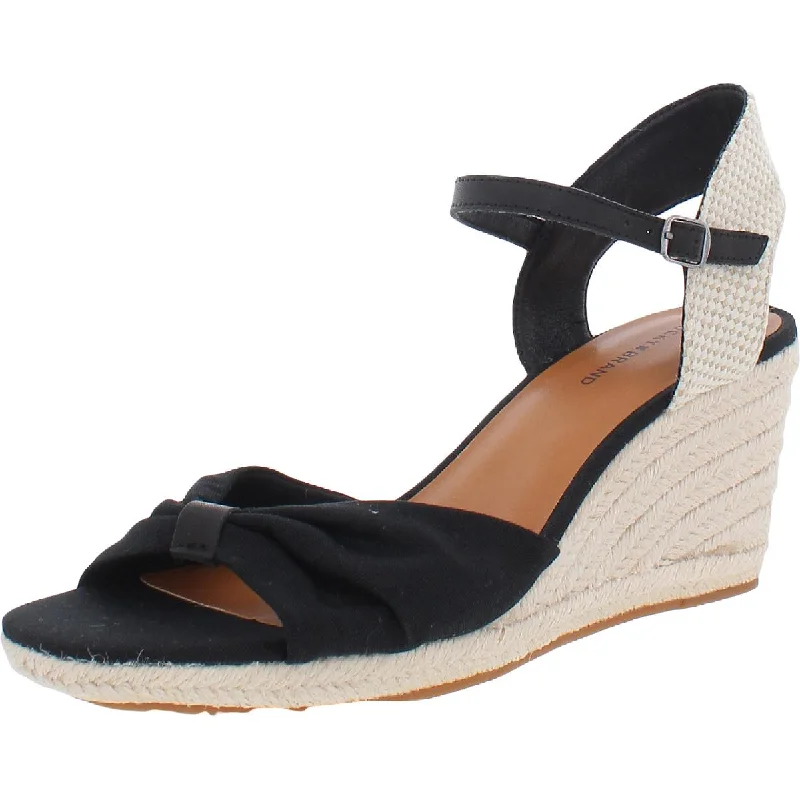 Lucky Brand Womens Macrimay Mixed Media Wedge Sandals