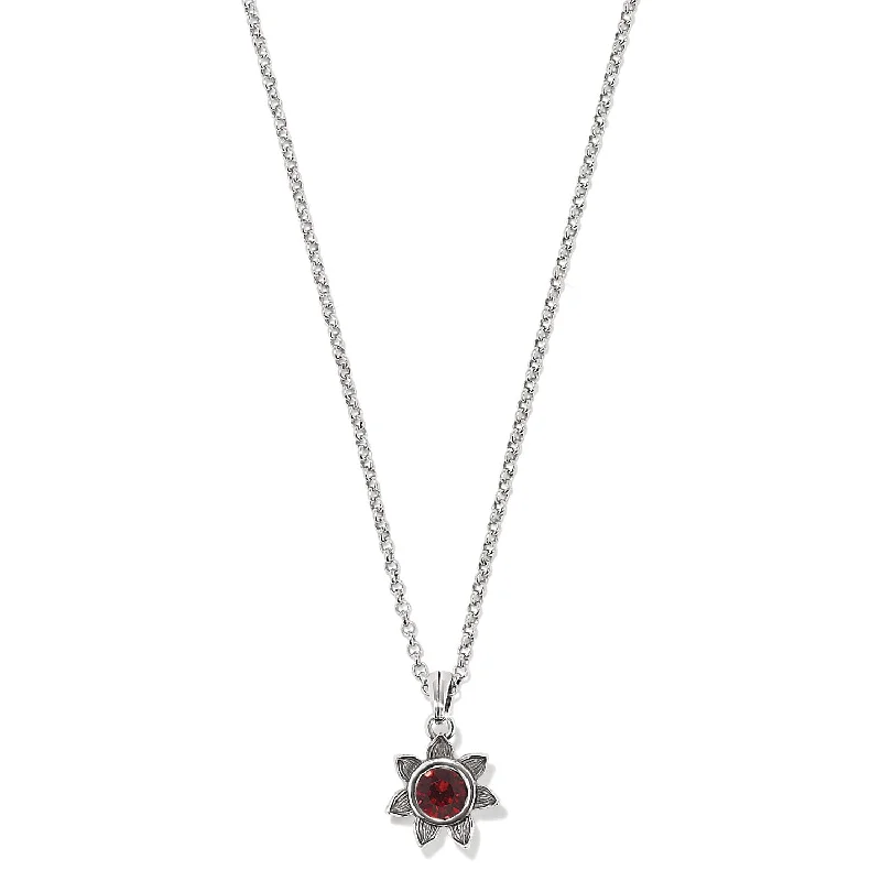 Everbloom Sunflower Necklace Birthstones