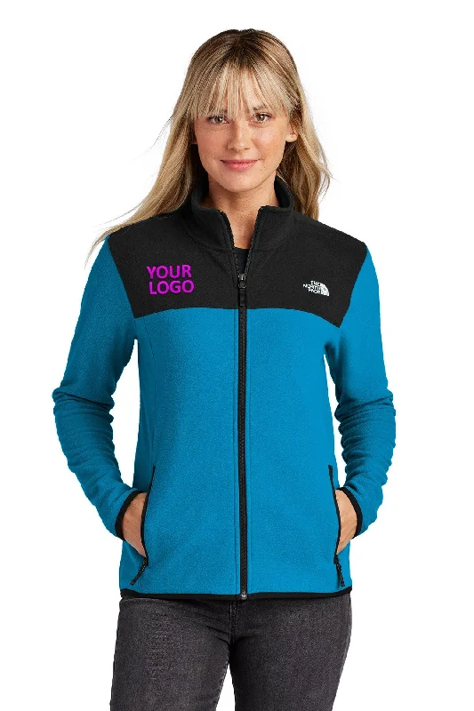 The North Face Ladies Glacier Custom Fleece Jackets, Hero Blue