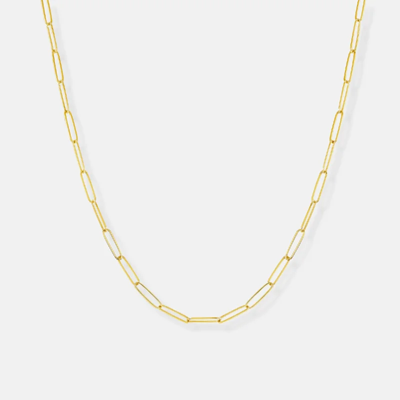 The Paperclip Chain Necklace - Medium Weight