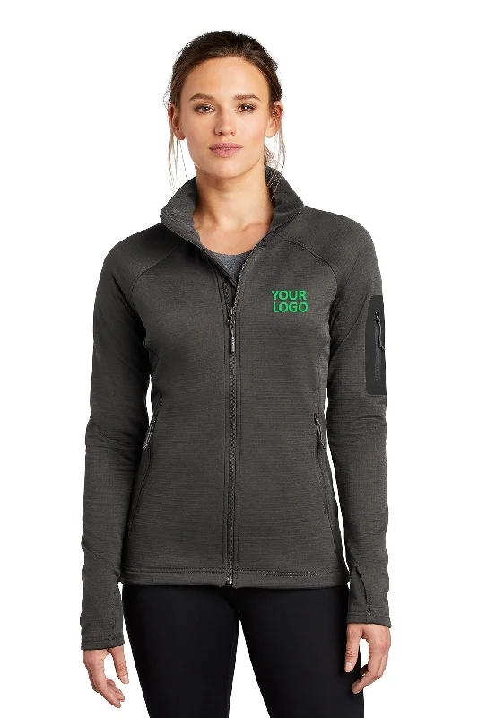 North Face Ladies Mountain Peaks Full-Zip Fleece Jacket Asphalt Grey