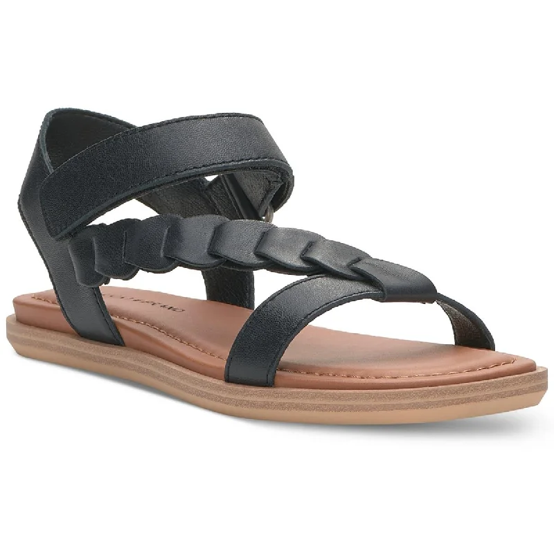 Lucky Brand Womens Natany Leather Ankle Strap Slingback Sandals