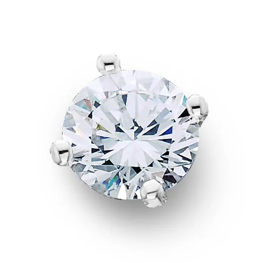 1/3ct Diamond Stud 14K White Gold