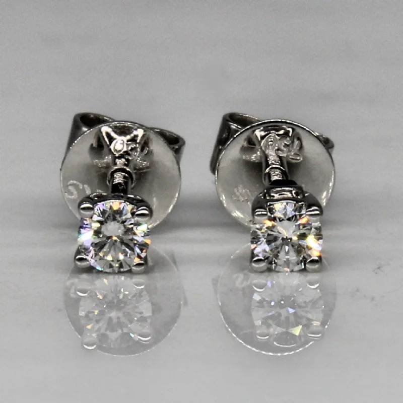 'Birks' Blue Diamond Studs | 0.16ctw, 0.02ctw |