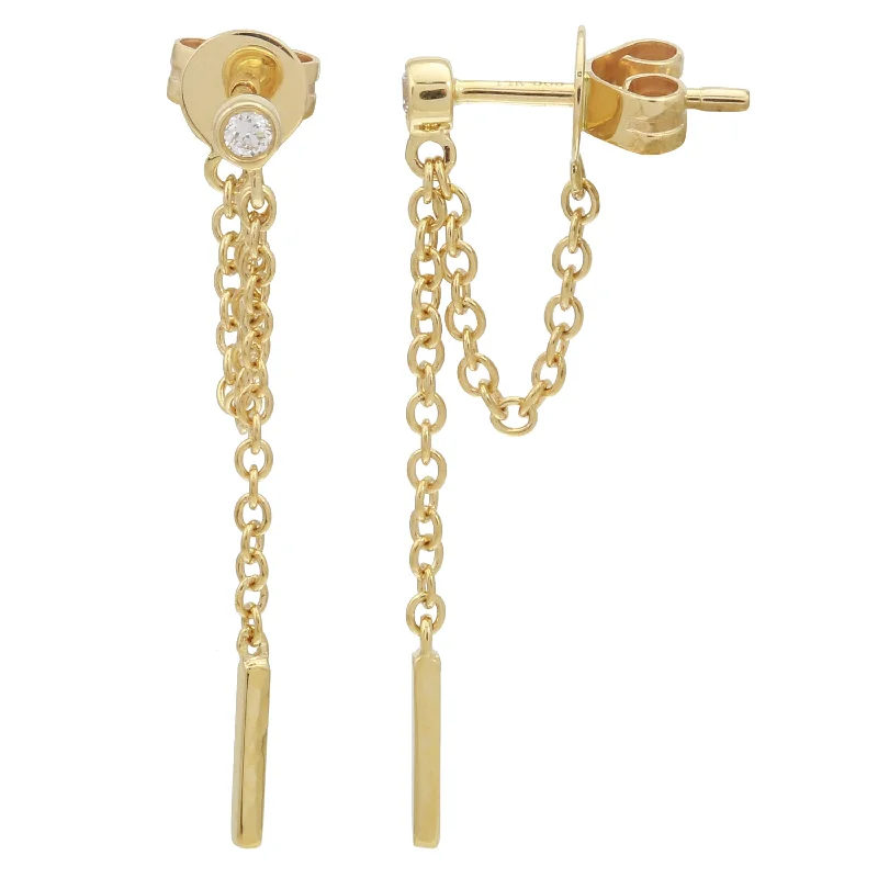 Dangle Link Chain Studs