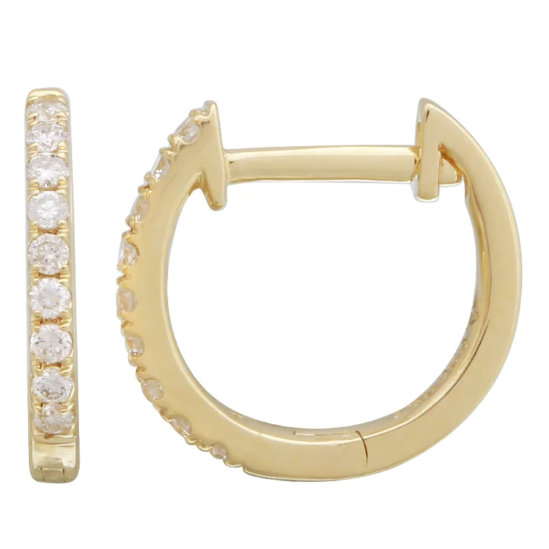 Diamond Accent Hoops