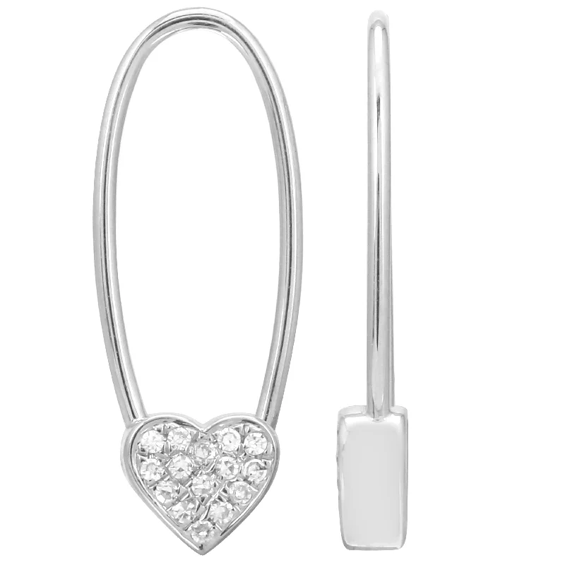 Heart Endless Threader Earrings