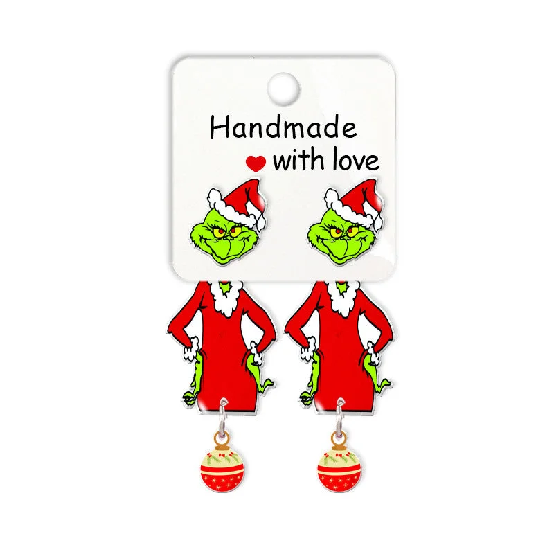 Wholesale Cartoon Christmas Earrings