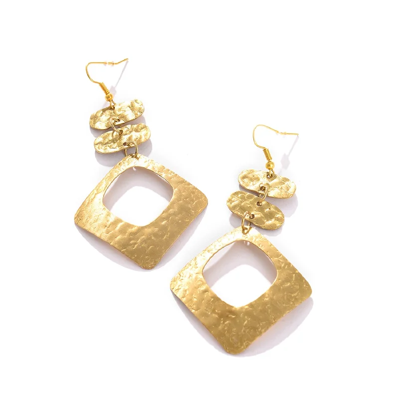 Women Gold Plated Designer Drop Earring